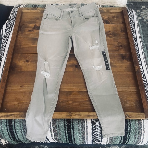 torrid Denim - Torrid gray distressed jeggings